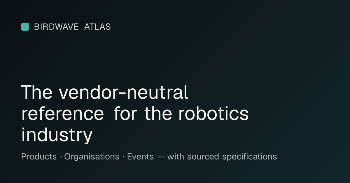 Mobile Ground Robot (AMR/AGV) — 1 model | Birdwave Atlas